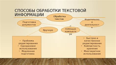 Добавление текстовой информации