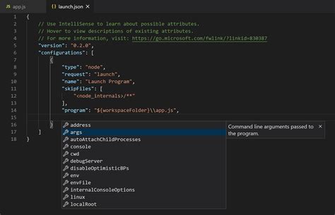 Дополнительные возможности отладки в Visual Studio Code