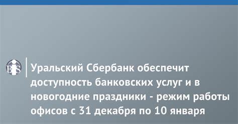 Доступность услуг банка Авангард в новогодние праздники: