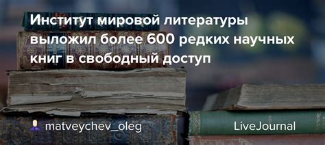 Доступ к богатствам мировой литературы