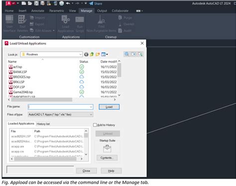 Загрузите файл lsp в AutoCAD с помощью команды "Appload"