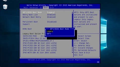 Загрузка в BIOS и настройка режима MemTest