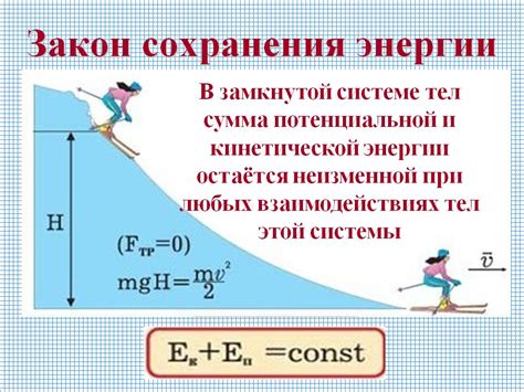 Закон сохранения энергии: основные понятия