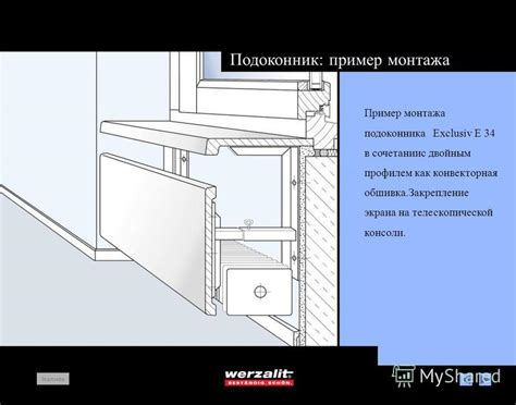 Закрепление экрана на пружинах