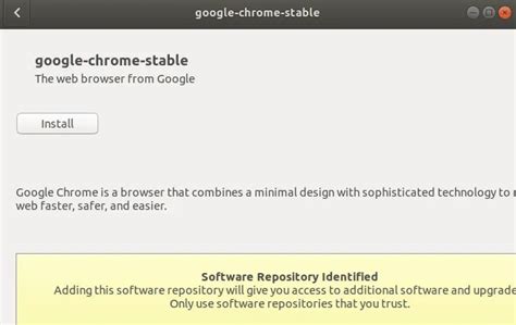 Запуск установки Google Chrome