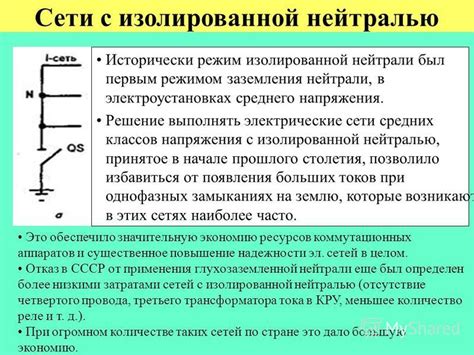 Защита от электрических поражений с использованием изолированной нейтрали