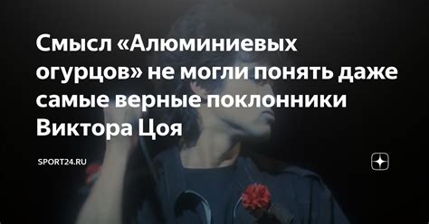 Значение алюминиевых огурцов в песне Цоя