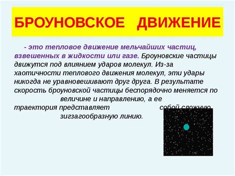 Значение броуновской частицы в изучении структуры вещества и молекул