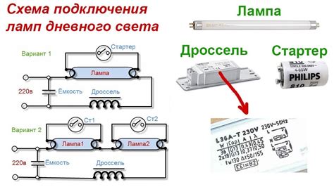 Значение дросселя для работы люминесцентных ламп