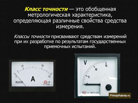 Значение класса точности в средствах измерений