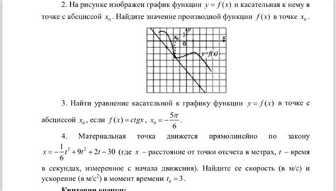 Значение производной в точке x0