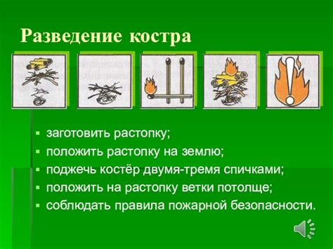 Игровые приемы и хитрости в разведении костра