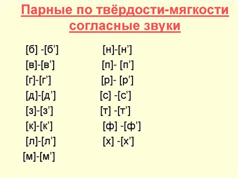 Изменение мягкости согласных в зависимости от окружающих звуков