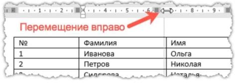 Изменение размеров линейки с градусами в Word