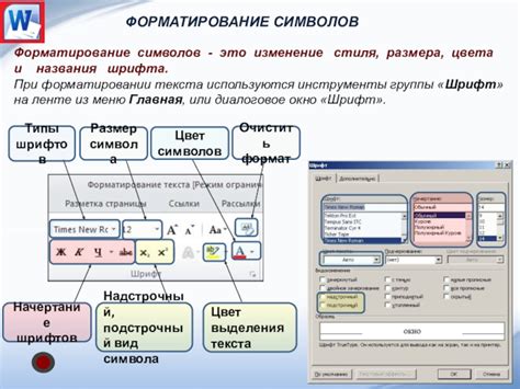 Изменение стиля и форматирование списка