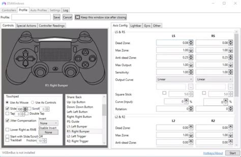 Изменение цвета DualShock 4 с помощью настроек драйвера