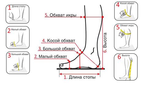 Измерение длины ноги на дому