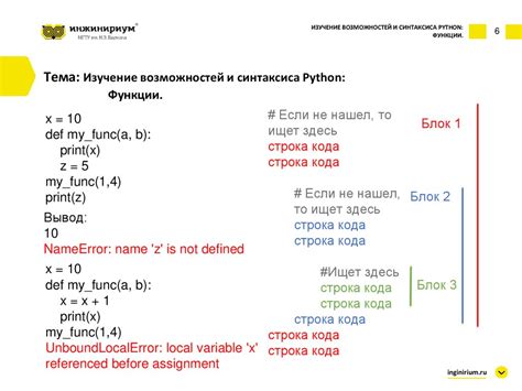 Изучение синтаксиса Python