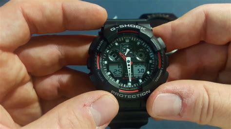 Изучите функции и элементы управления часами Casio G-Shock Shock Resist