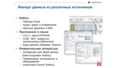 Импорт данных в прайс-лист