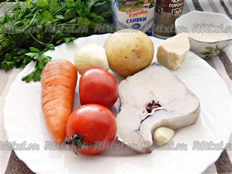 Ингредиенты для приготовления вкусной трески