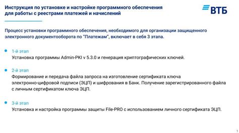 Инструкция по установке необходимого программного обеспечения