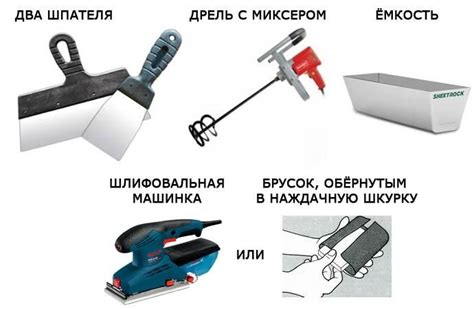 Инструменты и материалы для проверки шпаклевки