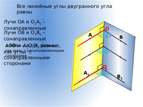 Использование геометрии для нахождения двугранного угла