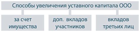 Использование имущества ООО для увеличения капитала