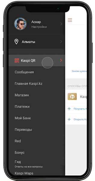 Использование мобильного приложения Каспи