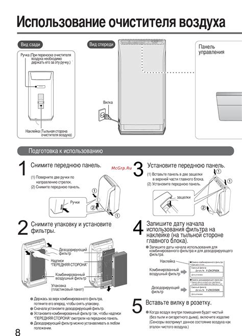 Использование очистителя воздуха