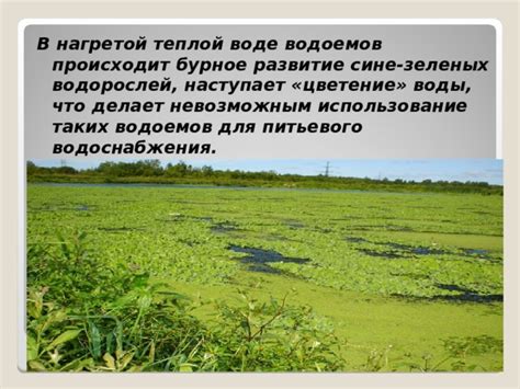 Использование теплой воды