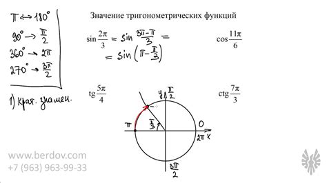 Использование тригонометрических функций для нахождения катетов