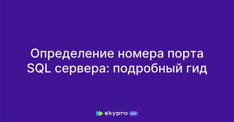 Используем онлайн-сервисы для определения номера порта