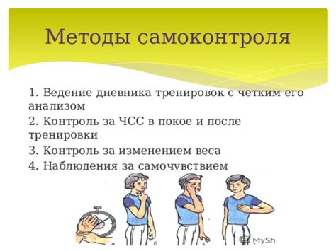 Используйте методы самоконтроля