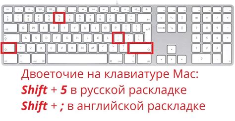 Как ввести двоеточие на клавиатуре Mac