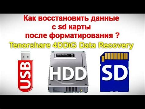 Как вернуть файлы с SD карты после форматирования