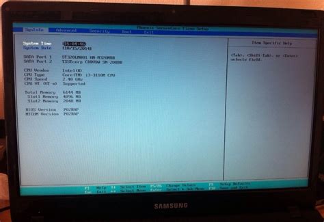 Как включить BIOS на ноутбуке Samsung NP300V5A