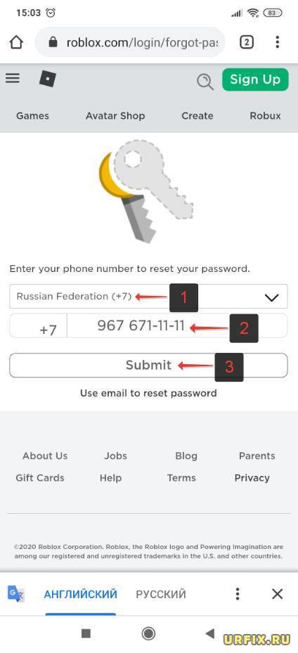 Как восстановить пароль в Роблокс - подробная инструкция