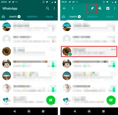 Как закрепить чат в WhatsApp на Android устройствах