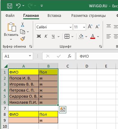 Как использовать фильтр в Excel