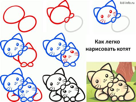 Как нарисовать кота для детей: мастер-класс пошагово