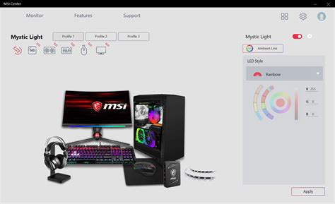 Как настроить RGB подсветку на ноутбуке MSI