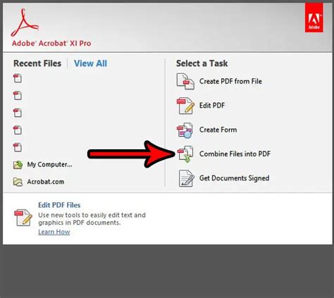 Как объединить страницы PDF в Adobe Acrobat