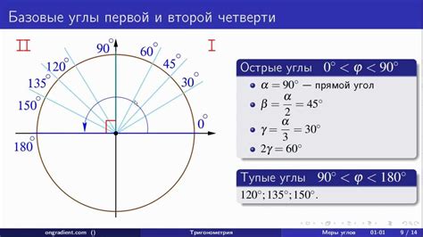 Как определить градусную меру наименьшего угла