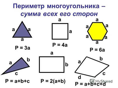 Как определить периметр ломаной фигуры