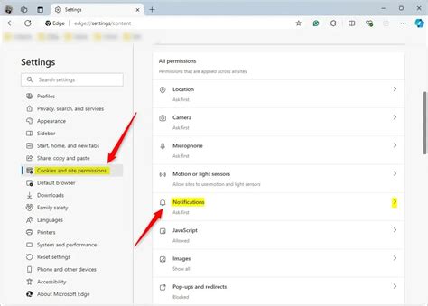 Как отключить поп-ап уведомления в Microsoft Edge на ПК и мобильных устройствах