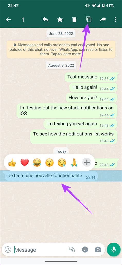 Как перевести сообщение WhatsApp на iPhone пошагово