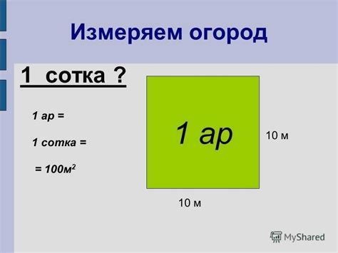 Как перевести сотки в квадратные метры