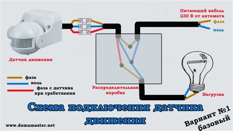 Как подключить датчик движения